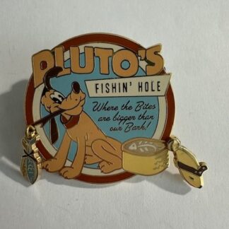 DLR Camp Pin-e-ha-ha Tackle Box Pluto's Fishin Hole 2007 LE 200 Disney Pin F2