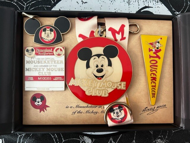 DLR Channel 28 Mickey Mouse Club Mouseketeers Disney Boxed Pin Set