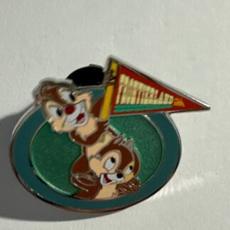 DLR - Chip and Dale - Frontierland - Pennants with Character 2025 Disney Pin G1