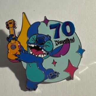 DLR Stitch Playing the Ukulele - Disneyland 70th Anniversary 2025 Disney Pin F6