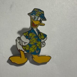 DONALD DUCK TOURIST PIN - 2003 DISNEY PIN TRADING HAPPY FACED DISNEYLAND (E8)