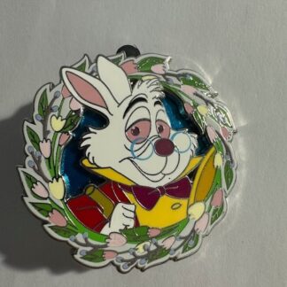 DSSH White Rabbit Spring Wreath Alice in Wonderland LE400 DSF 2023 Disney Pin E6