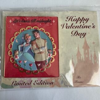 Dec Valentines Day Card LE 300 Cinderella Princess  Disney Pin B