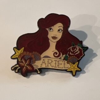 Disney Ariel Loungefly Princess Tattoo Enamel Pin The Little Mermaid E4