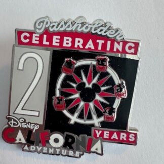 Disney California Adventure 20th Anniversary LE PASSHOLDER 2021 Pin (C0)
