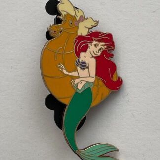 Disney Little Mermaid Ariel With Sea Horse LE 1500 Pin (C7)
