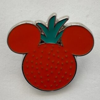 Disney Loungefly Fruit Mickey Mouse Ears Strawberry Silver Tone Pin (C4)