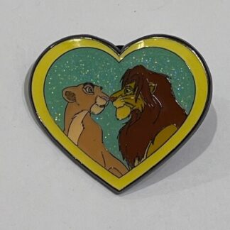 Disney Loungefly Hearts Animal Glitter Series Lion King Nala And Simba Pin (A6)