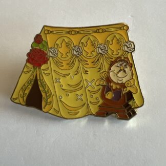 Disney Loungefly Princess Camping Sidekicks Belle Cogsworth Tent Pin E4