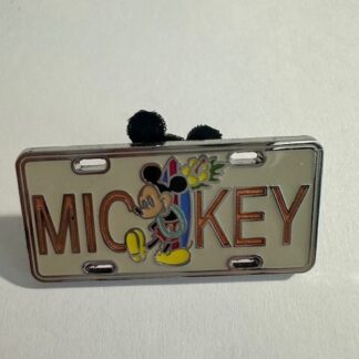 Disney Mickey Mouse License Plate Pin (B8)