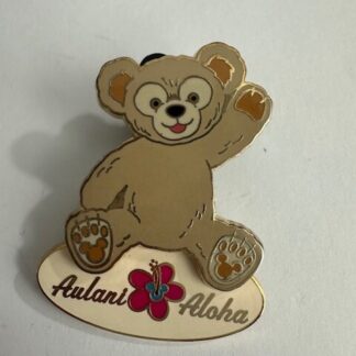 Disney Parks Aulani Resort Exclusive ALOHA DUFFY Bear Flower Hawaii Pin (E0)