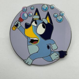 Disney Parks BLUEY Playing with Bubble Wand Booster Pin H7
