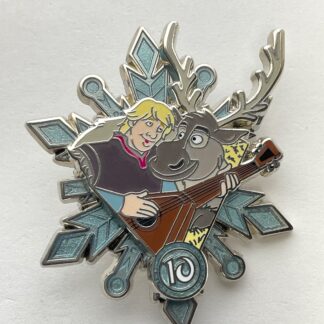 Disney Parks Pin Frozen 10th Anniversary Kristoff Sven LE 3000 Snowflake G4
