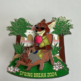 Disney Parks Spring Break Zootopia Nick Wilde 2024 Pin Limited Edition 2500 F3