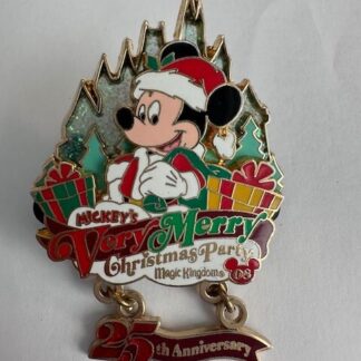 Disney Pin 66337 WDW Mickey's Very Merry Christmas Party 2008 Santa Mouse (D1)