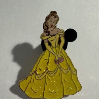 Disney Pin Disneyland Resort Paris DLRP DLP Beauty & The Beast Belle Glitter (A0