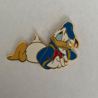 Disney Pin Donald Duck Pose Lying Laying Down 1.5” W X .75” H F0