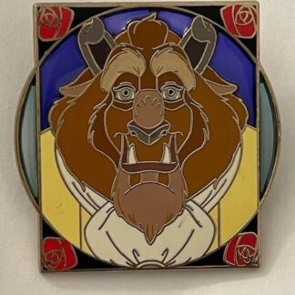 Disney Pin Royalty Reveal Conceal Stained Glass Mystery BEAST Collection (A1)