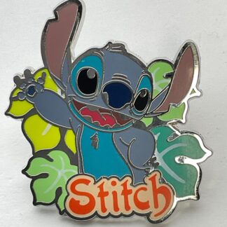 Disney Pin Stitch Waving Lilo & Stitch Tropical Flowers G2