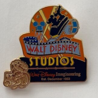 Disney Pin WDI 50th Anniversary Walt Disney Studios (Gold) LE 2500 (B0)