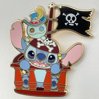 Disney Pirate Stitch and Friends Mystery Pin Shanghai Pin Stitch Scrump Ship H2