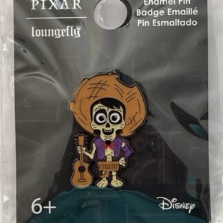 Disney Pixar Loungefly Coco Chibi Hector Holding Guitar Metal Enamel Pin (B)