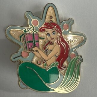 Disney Princess Ariel with Present-Winter Snowflakes Mystery Pin (E3)