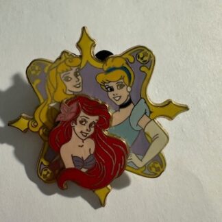 Disney Princess Group Aurora Ariel Cinderella Hello Disney Pin (E6)