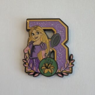 Disney Princess Rapunzel - Tangled - Letter R Glitter Loungefly Mystery Pin H2