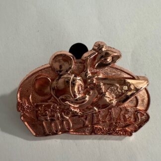 Disney Store Pin Mickey 100 Years of Dreams 1999 Copper Tone (A7)
