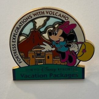 Disney Tokyo Minnie Mouse Resort Vacation Volcano Pin 59670 (C7)