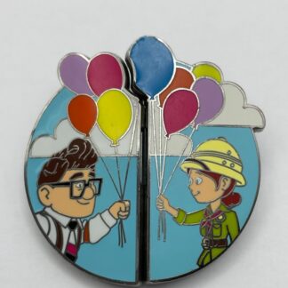 Disney Up Carl Fredricksen and Ellie Couples Balloons 2 Pin Set Magnetic G5