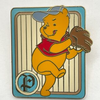 Disney WDW Cast Lanyard 100 Acre Wood Baseball Pooh Bear Pin G5