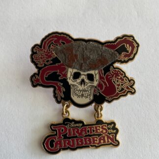 Disney dangle pin Pirates of the Caribbean - Skull and Dragon 2007 F4