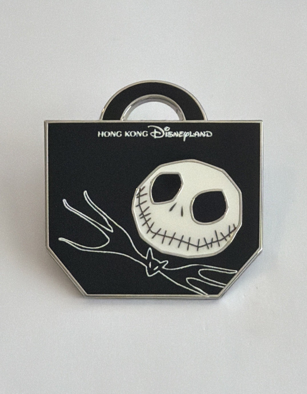 Disneyland Hong Kong Shopping Bag Mystery Pin 2026 Jack Skellington NBC H4