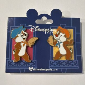 Disneyland Paris DLP Parisian Chip & Dale Croissants 2 Pin Set B