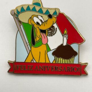 Epcot Food And Wine Festival 2010 Pluto Feliz Aniversario Mexico Pin LE 500 (H1)