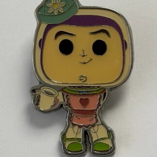 Funko Pop Buzz as Mrs. Nesbitt Toy Story Holding Coffee Disney Pin H7