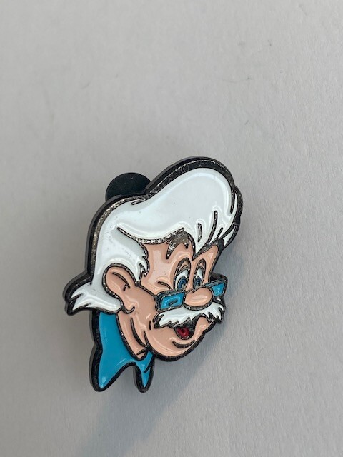 Geppetto Head Face Pinocchio Japan Lucky Vintage Character Disney Pin B7