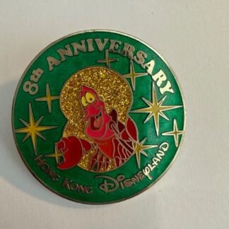 HKDL Disney 8th Anniversary LE Sebastian Pin Little Mermaid (C8)