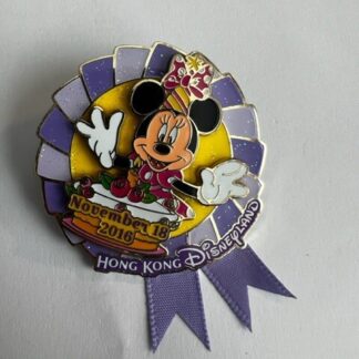 HKDL Hong Kong LE Minnie Mouse Birthday November 18 2016 Disney Pin (B0)