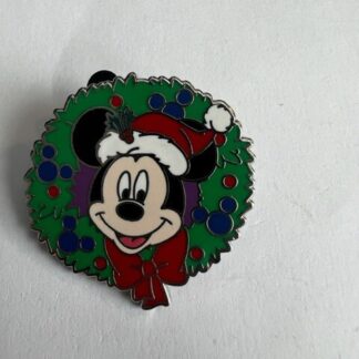 Happy Holidays 2008 Mystery Tin Collection Mickey Wreath Disney Pin (C3)