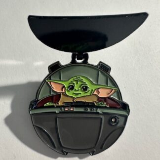 Hot Topic Grogu Mandalorian Star Wars Hinged Hover Pram Disney Pin E0