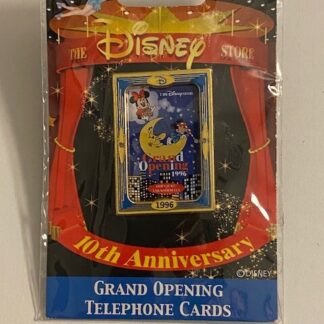 JDS Mickey Minnie Moon  Go Telephone Cards 10th Anniversary Disney Pin (B)