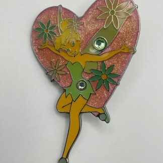 JDS Tokyo Disney Sea Tokyo Tinker Bell Dancing in Pink Heart Disney Pin D5