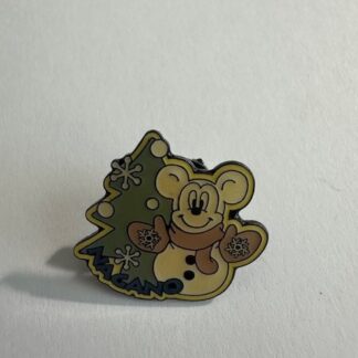 Japan Snowman Mickey and Christmas Tree Nagano Disney on Tour Disney Pin C0