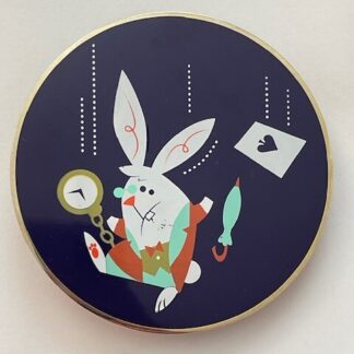 Jumbo Disney Pin Alice in Wonderland Ace Clubs I'm Late Watch Clock Acme (B7)