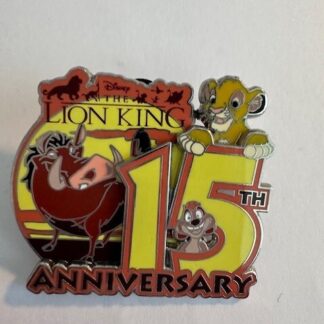 Lion King LE Disney Pin Baby Simba Timon Pumbaa 15th Anniversary Pin-on-Pin (A0)