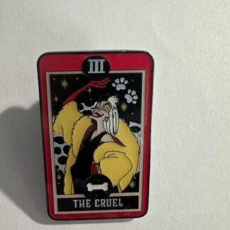 Loungefly Cruella Cruel Card 3 Villains Tarot Card Mystery 2023 Disney Pin F8