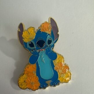 Loungefly Disney Lilo & Happy Stitch Poppies Floral Enamel Trading Pin (B8)